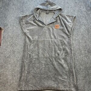 Slowtide‎ Changing Poncho Towel S/M Gray Hooded Terry Surf Beach Swim